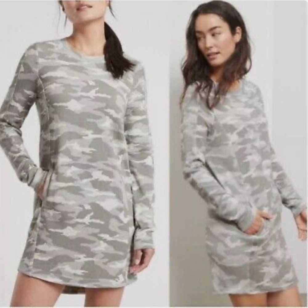 Athleta Women’s Casual Balance Camo Lux Dress / Size XXS / Brand NWT / Gray - Picture 1 of 9